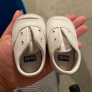 Infant Keds White. No laces. Worn once. $15